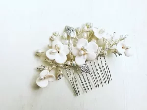 Clay Flower Comb