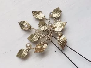 Golden Autumn Large Hairpin