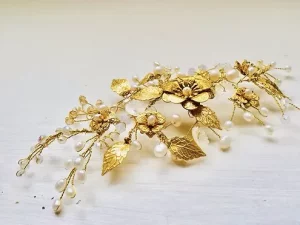 Golden Fleur hairvine