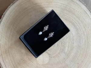 Silver Art Deco earrings