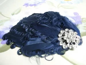 Navy Fascinator