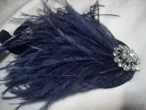 Navy fascinator