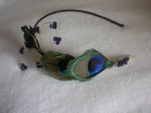 Peacock fascinator