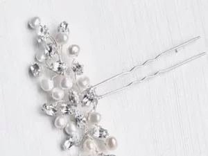 Pearl crystal hairpin