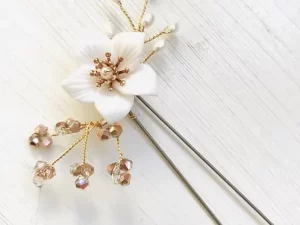 Clay Rose Gold Hairpin