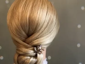 Rose gold sparkler hairpin