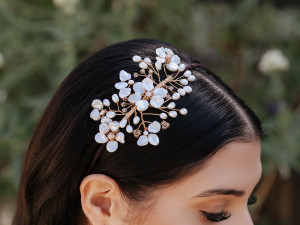 Cecily Gold Side Tiara